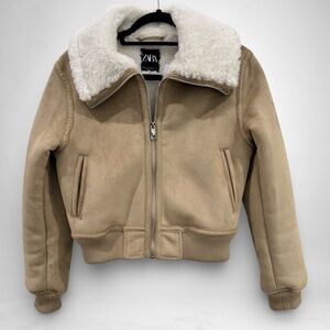 Zara Double-Faced Rib Hem Jacket